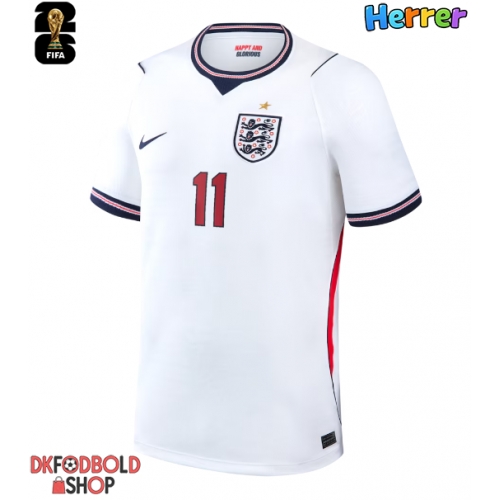 England Marcus Rashford #11 Hjemmebanetrøje VM 2026 Kort ærmer